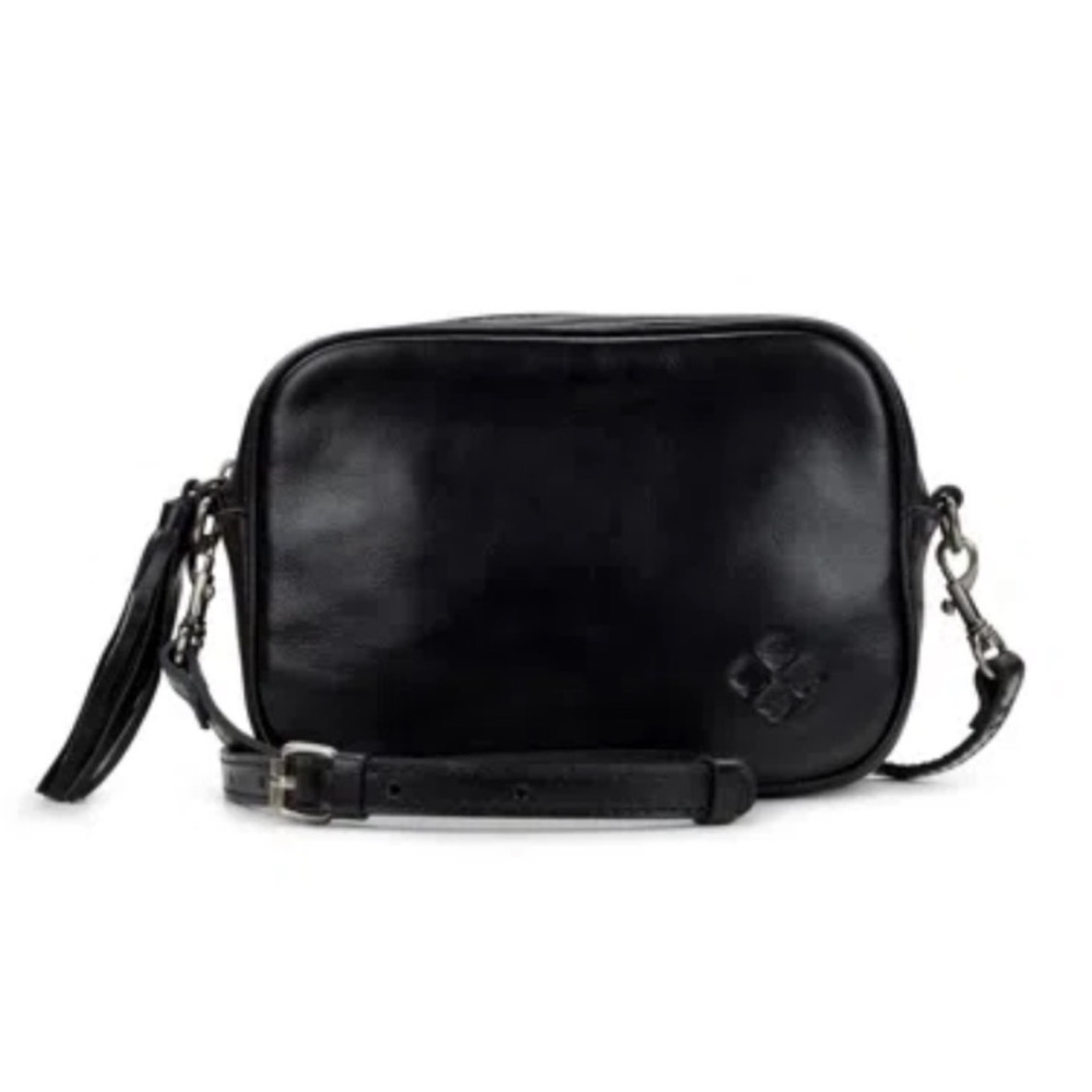Patricia Nash Black Leather Crossbody Bag